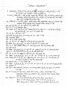 Space Gauntlet (Tiny Arcade)(Hand-Writting Listing)